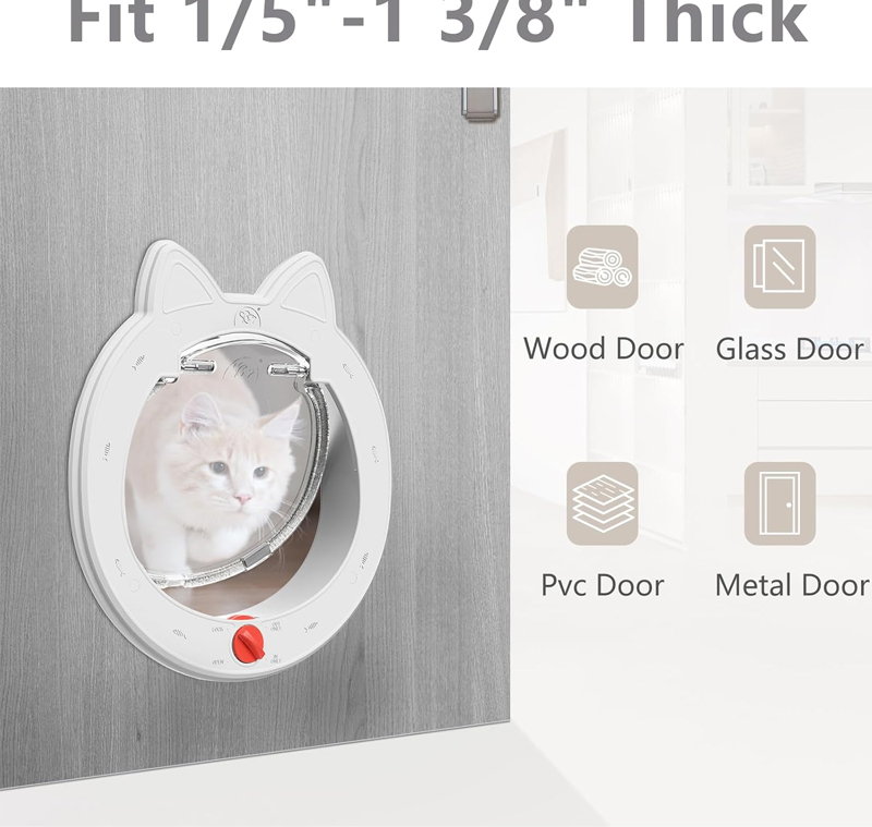 Cat Door with 4
